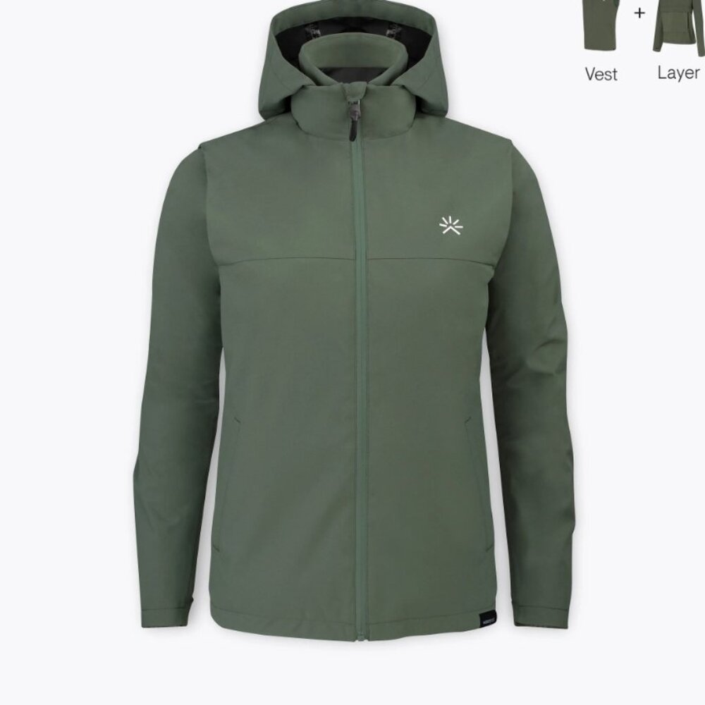 Women's Olive Green Wind and Waterproof Jacket